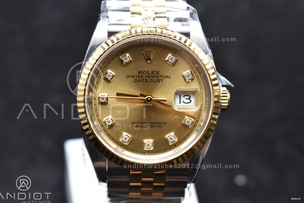 YG Best Steel SS YG 1:1 Clean 904L 126233 Jubilee Dial Diamonds VR3235 Edition DateJust 36 on Bracelet 0412